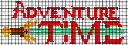 Adventure Time- Logo Pattern